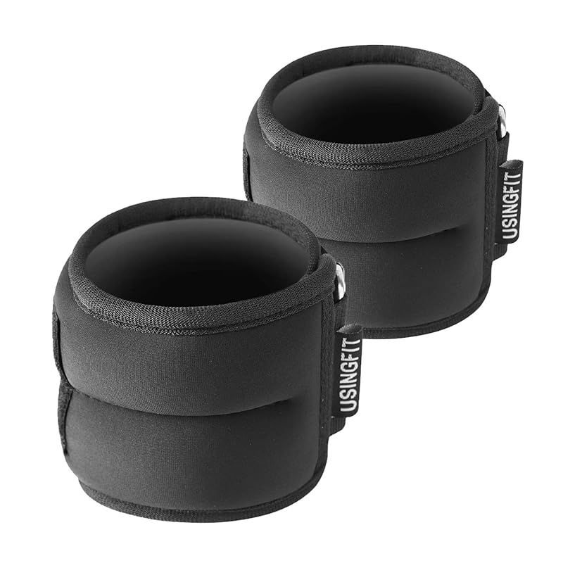 USINGFIT アンクルウェイト 足首 手首 重り おもり 筋トレ ウェイト リスト 2 * 0.5Kg / 2 * 1Kg / 2 * 1.5Kg / 2 * 2Kg 2個 四仕様 砂袋 トレーニング リストウエイト パワーリスト アンクル 男性 女性 1