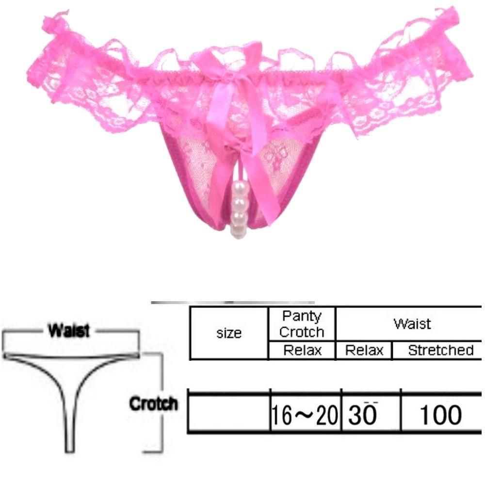 大きいサイズパールショーツセクシーショーツクロッチ オープン T