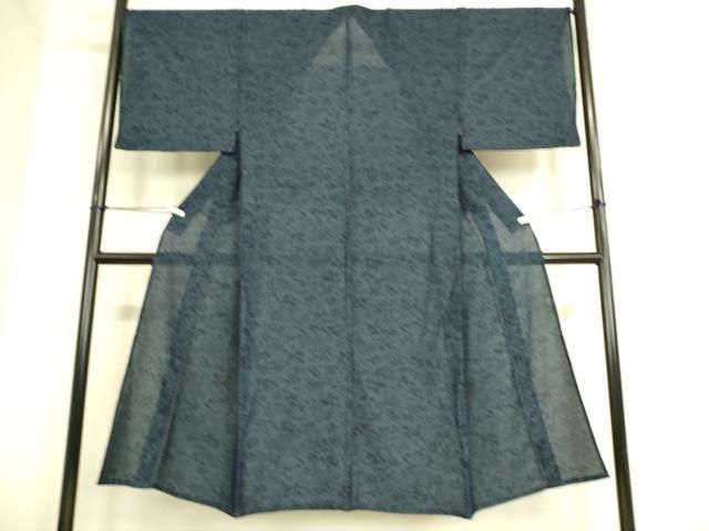 平和屋着物▽男性　小紋　無双　紗袷　紗×絽　草花文　正絹　逸品　DAAS0789az 平和屋着物▽男性 小紋 無双 紗袷 紗×絽 草花文 正絹 逸品