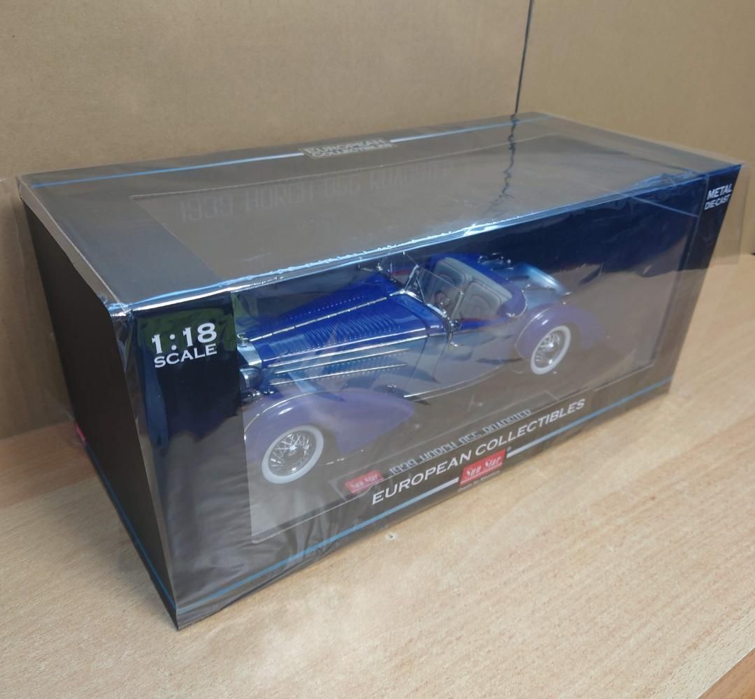 1/18 ホルヒ855 ロードスター Horch 1939 ブルー 1939 Horch 855 Roadster blue 1:18 Sunstar diecast Scale