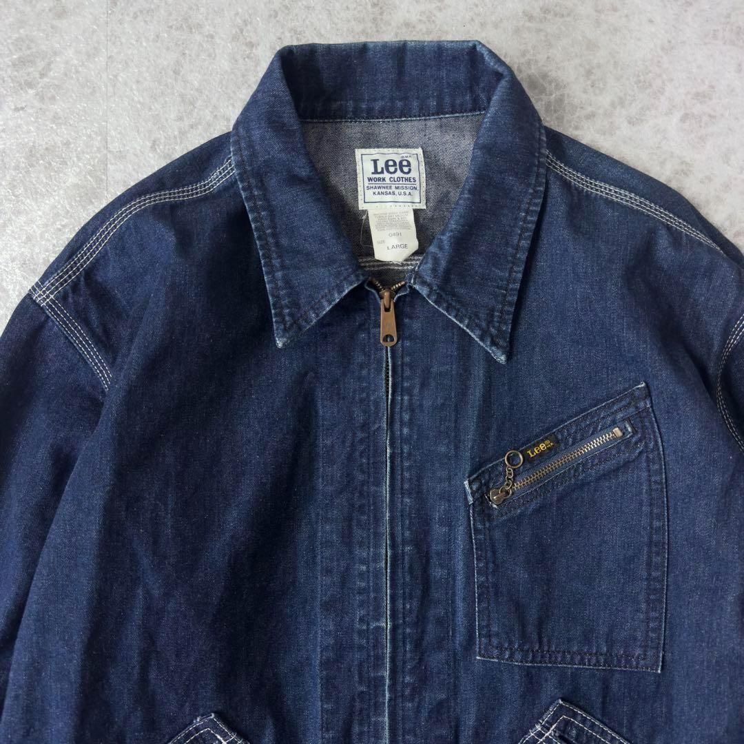 【復刻】Lee 91-B デニムジャケット サイズM（38） Lee/リー 91B ZIP-UPデニムブルゾン/デニムジャケット/デニム