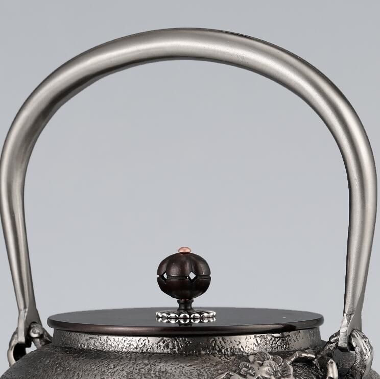 鉄瓶 砂鉄製 手作り コーティングなし老鉄瓶 提梁壺 対応 鉄