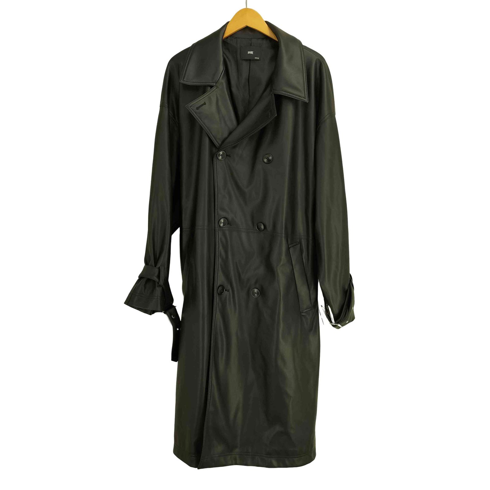 ハレ HARE 24aw レザートレンチコート メンズ MEDIUM - メルカリ