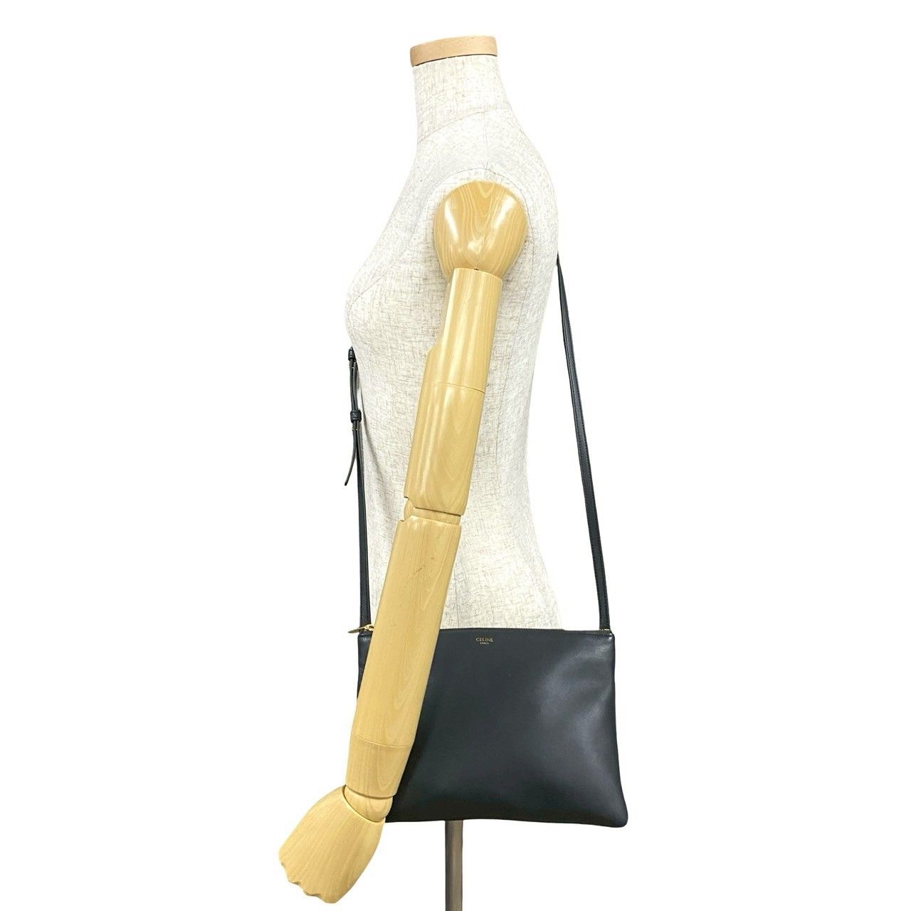 極 美品 袋付き 希少品 CELINE セリーヌ トリオ スモール