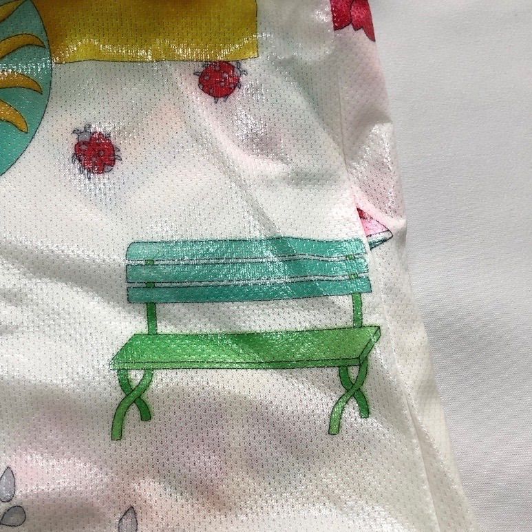 フーテッドベスト 花柄