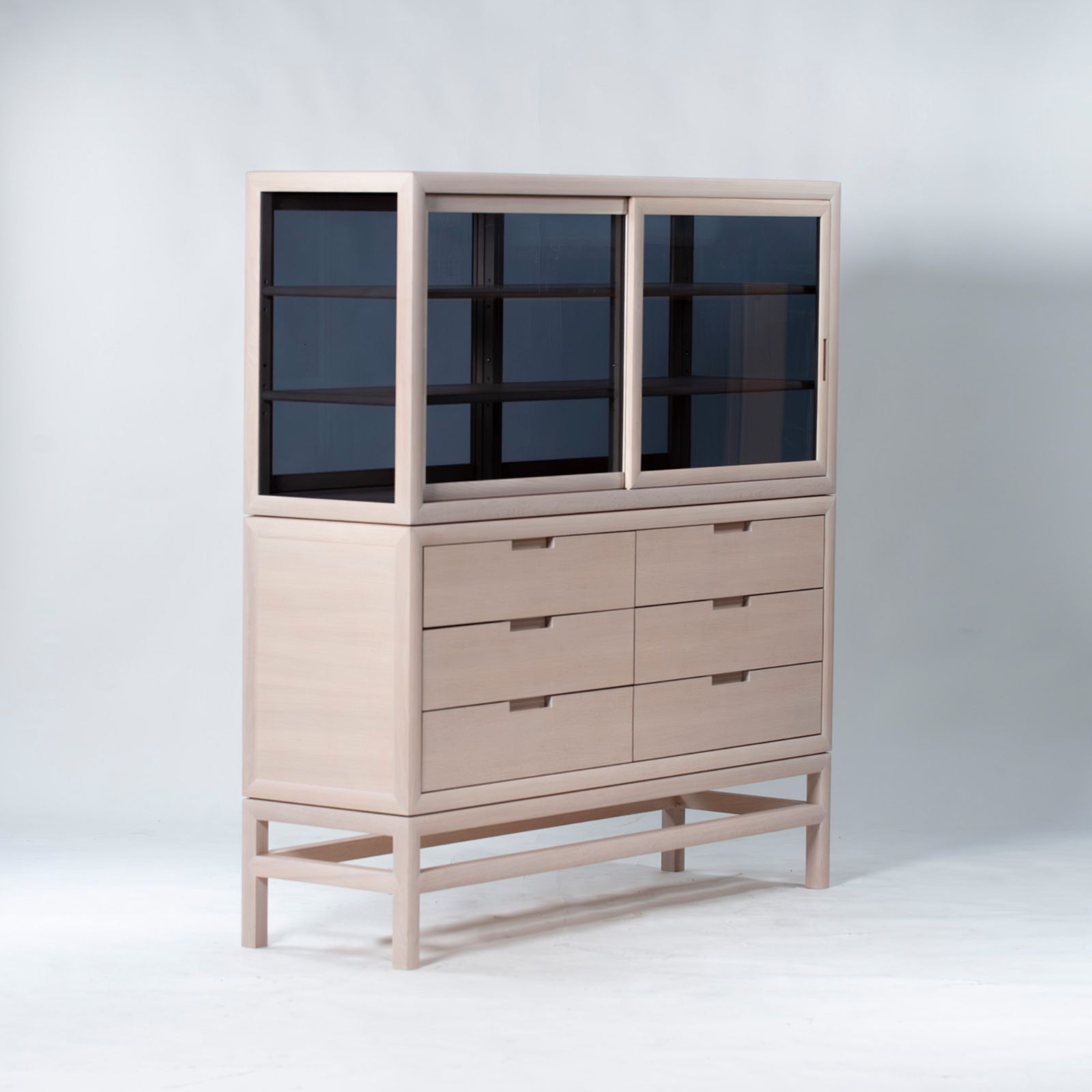 キャビネット タイムアンドスタイル Time&Style edition Silent Drawer Cabinet w160 オーク材 スノーホワイト 日本製 リビング収納 キッチン収納 収納家具 ナチュラルモダン 北欧モダン 定価170万◆配送エリア限定◆