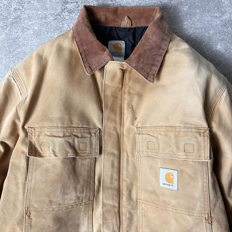 雰囲気系 Carhartt 中綿 キルティング ライナー ダック