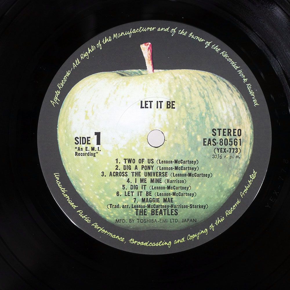 EAS  帯付き　ザ・ビートルズ　LPレコード　レットイットビー BEATLES / LET IT BE (Apple 東芝EMI, EAS-80561, LP) – TICRO