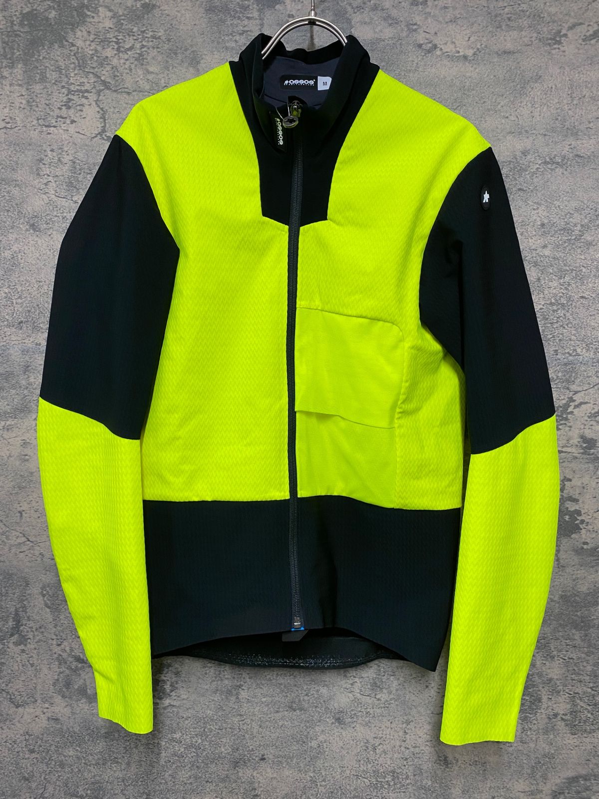 JM770 アソス ASSOS EQUIPE R haBu WINTER JACKET S9 CLIMACODE 3 3 長袖 サイクルジャケット 黒 黄 M 裏起毛