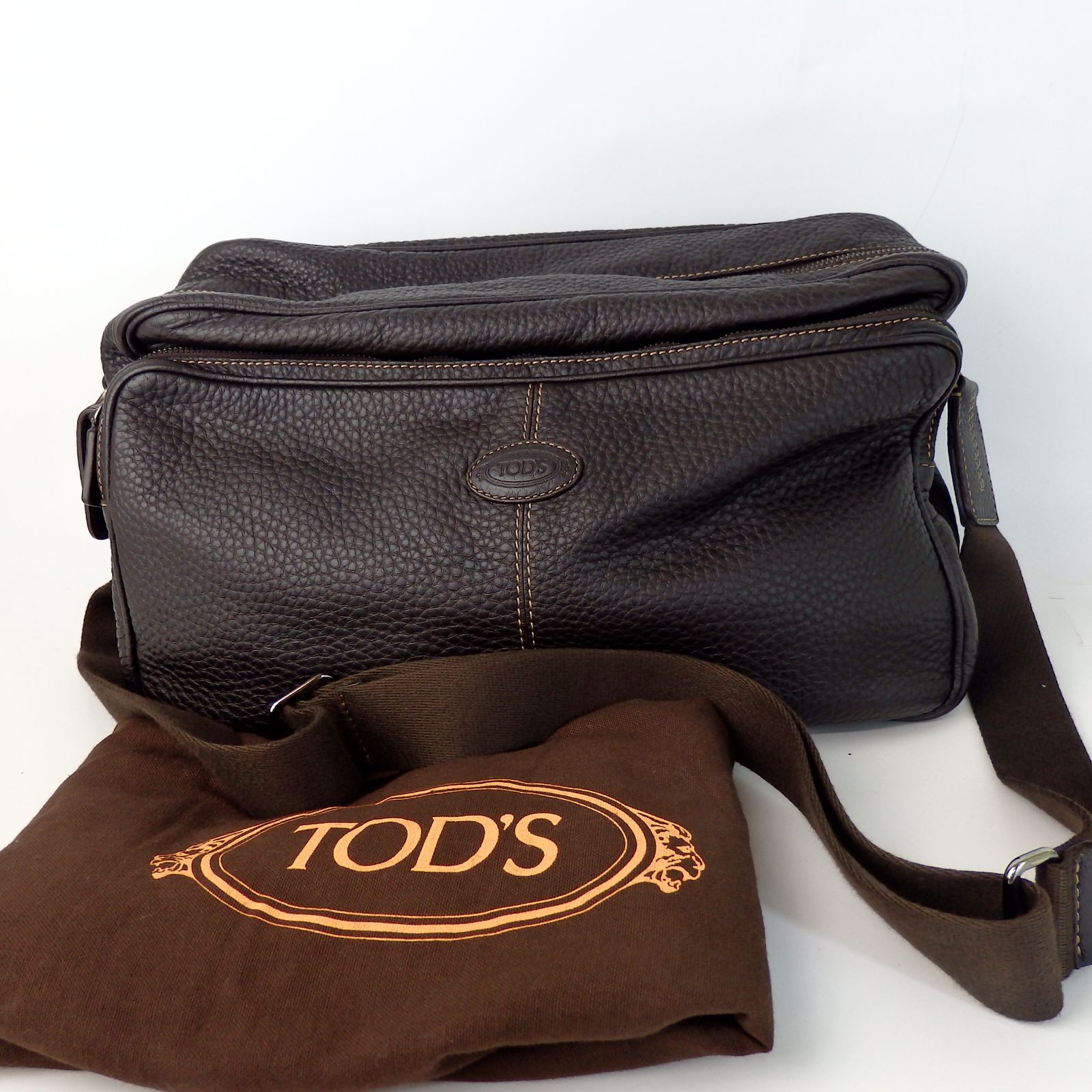 TOD'S ブラウン ショルダーバッグ 保存袋付き ブラウン（茶色）系
