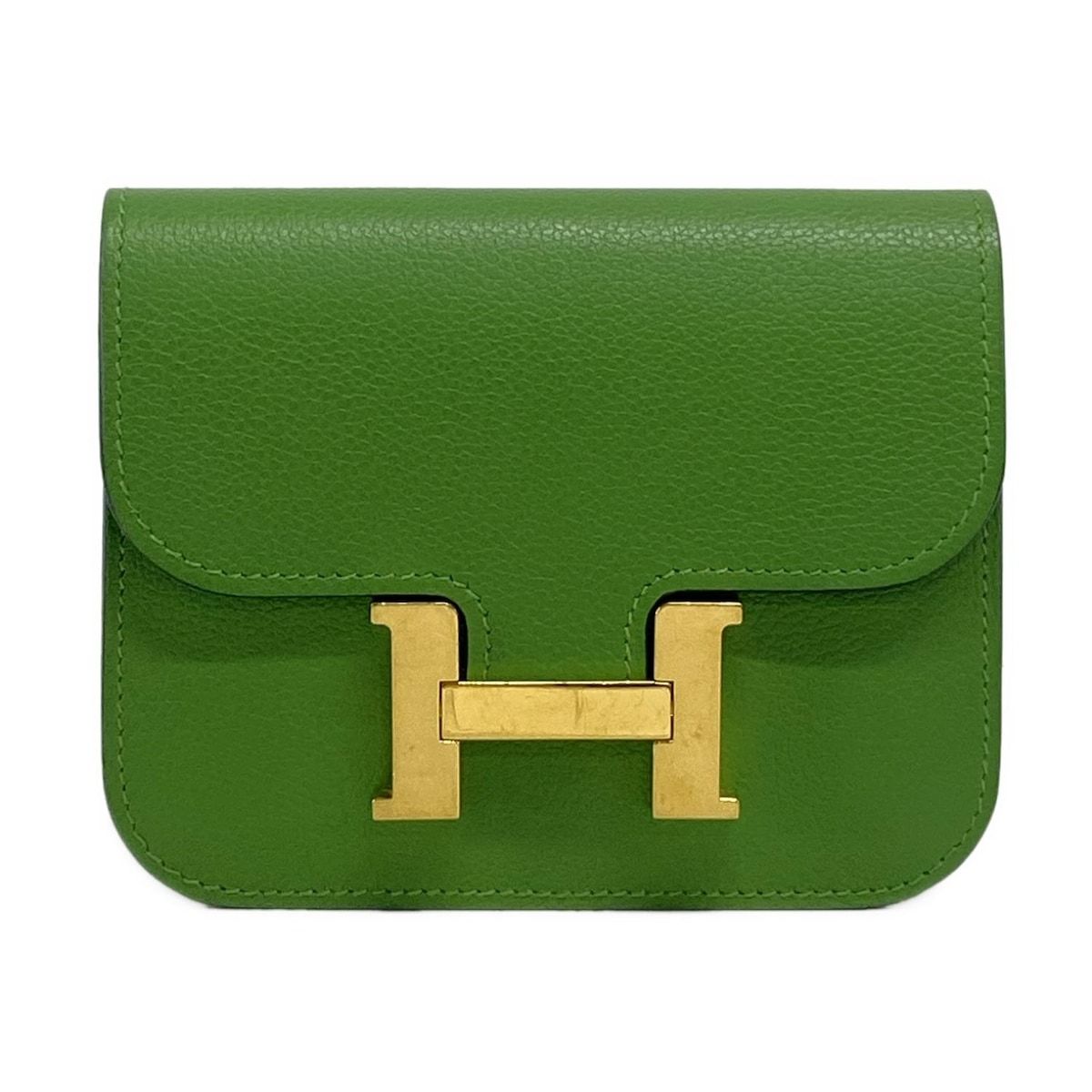 HERMES エルメス 財布 コンスタンススリム H082501CCAY ヴェールユッカ×モーヴペール ゴールド金具