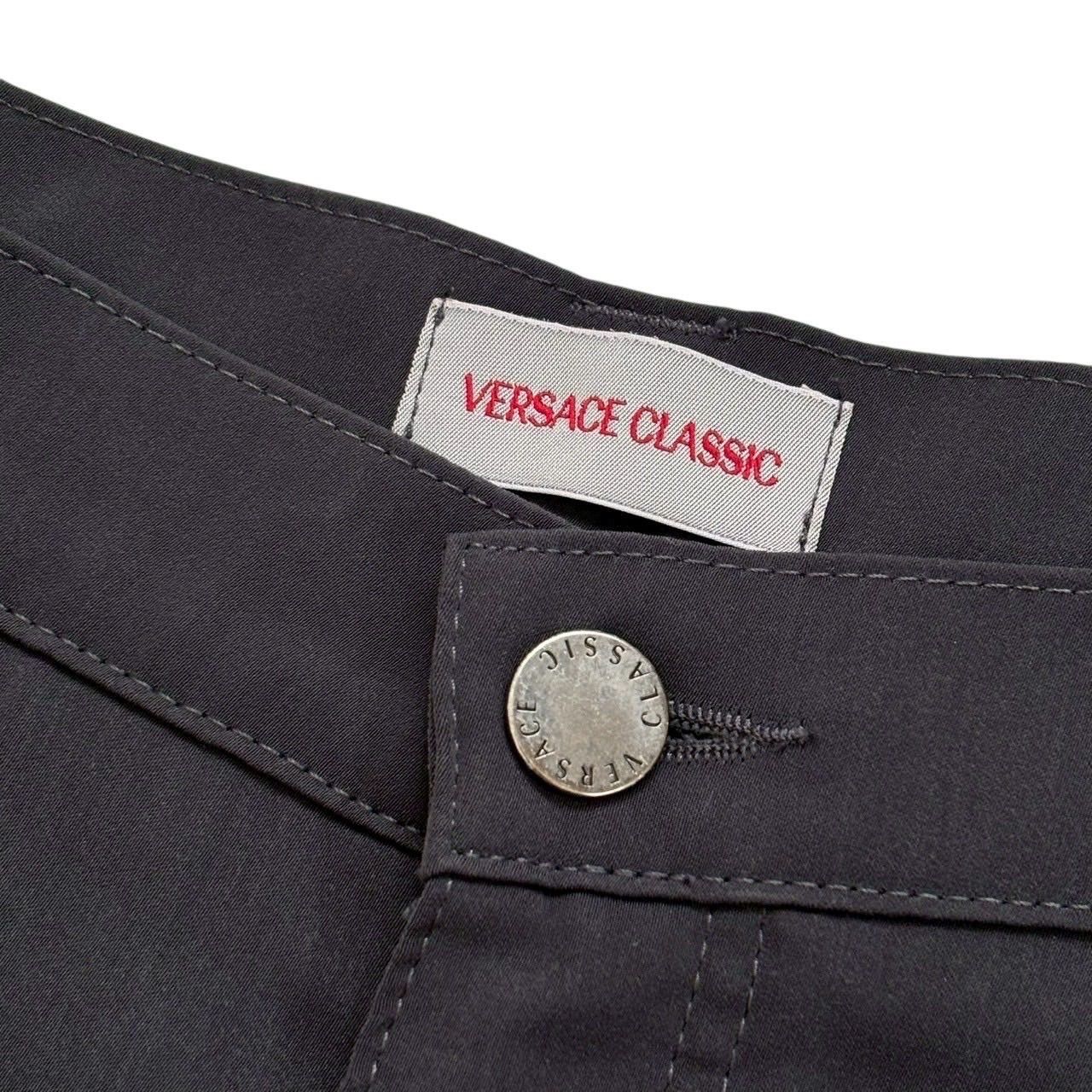 VERSACE ヴェルサーチ スラックスパンツ グレー 長ズボン メンズ 