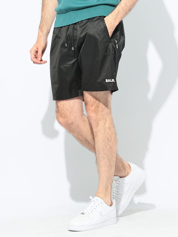 BALR. ボーラー 水陸両用 モノグラム総柄 メッシュインナー スイムショーツ