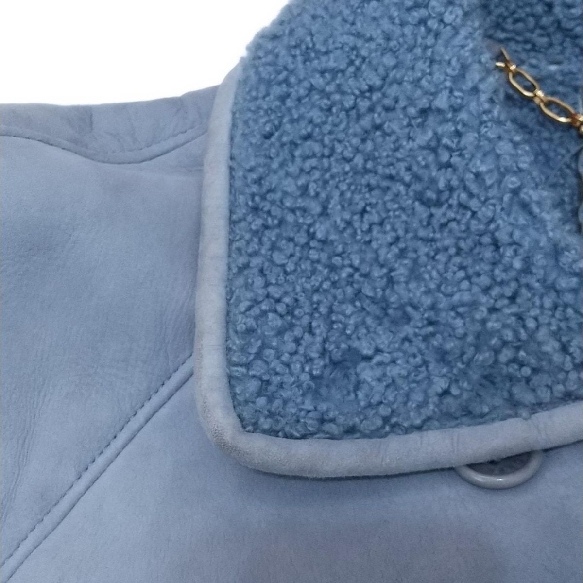 LOEWE(ロエベ) コート サイズ42. レディース - ブルーグレー 毛皮/長袖  