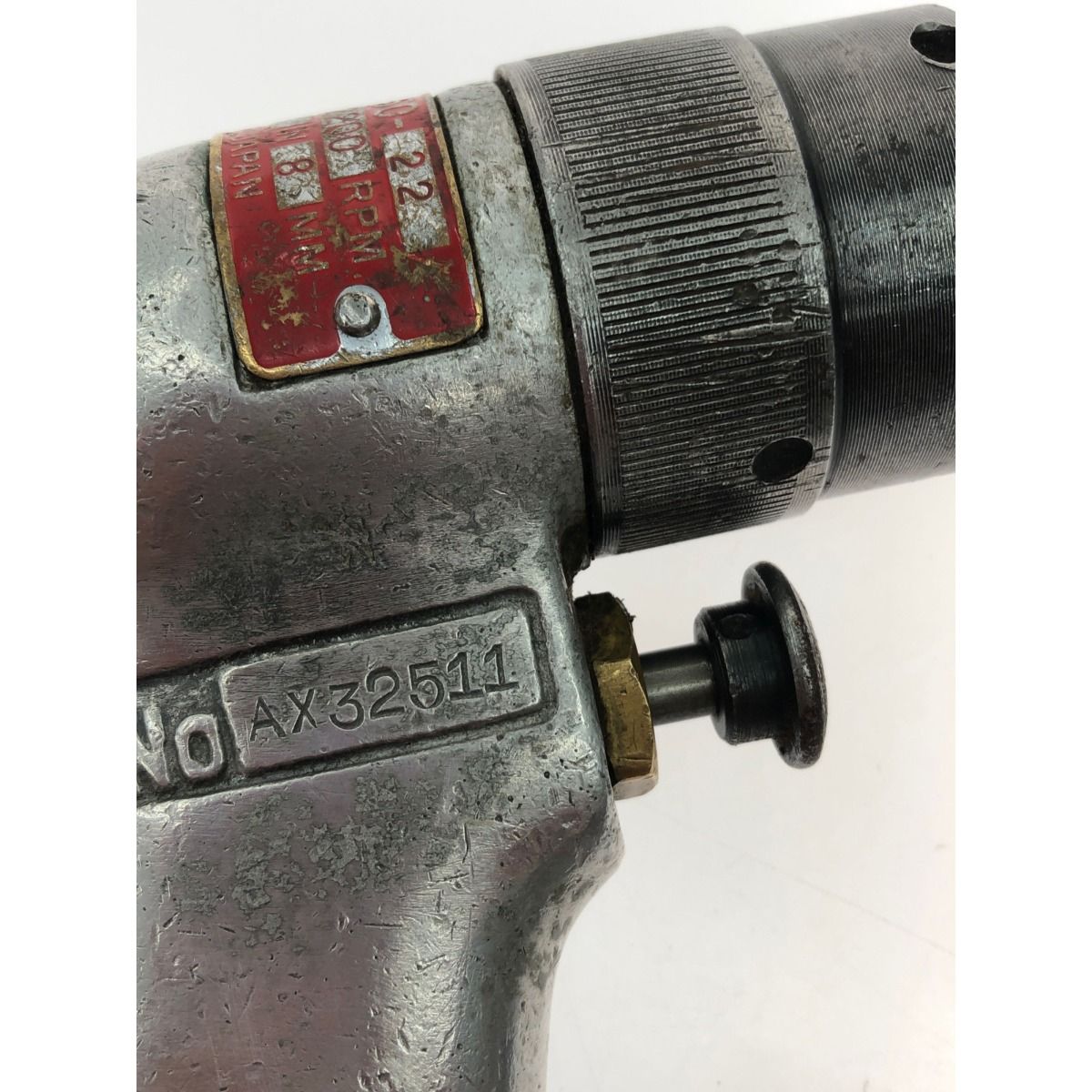 ▽▽URYU ピストル型小型ドリル UD-50-22 NO.AX32511 エア工具 本体