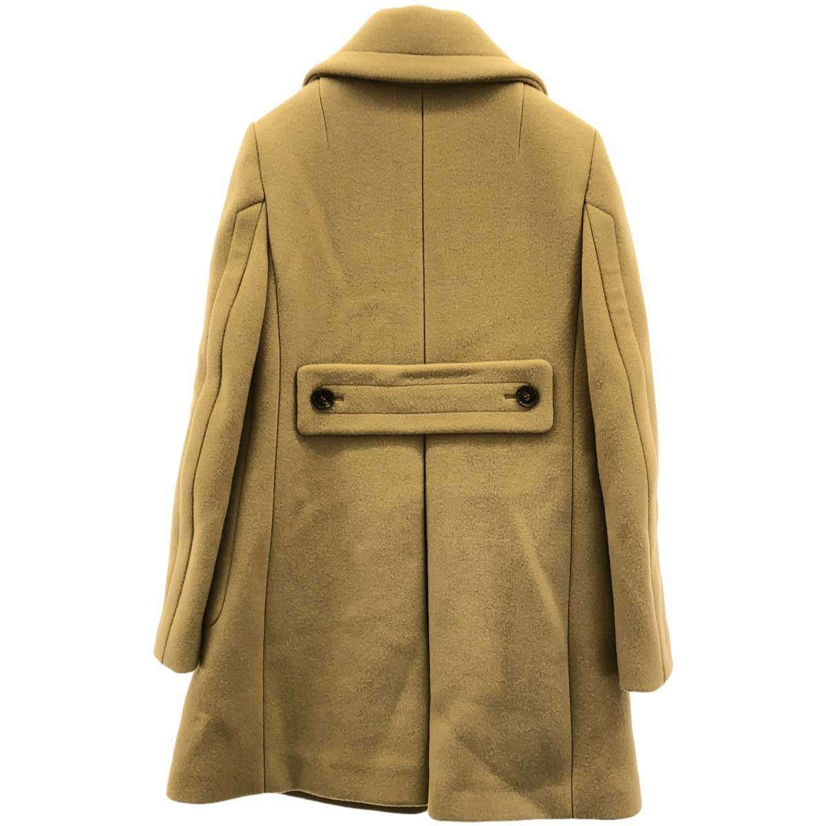 Chloe クロエ ウール スタンドカラー ロングコート キャメル 40サイズ Chloe クロエ ウール スタンドカラー ロングコート キャメル 40サイズ