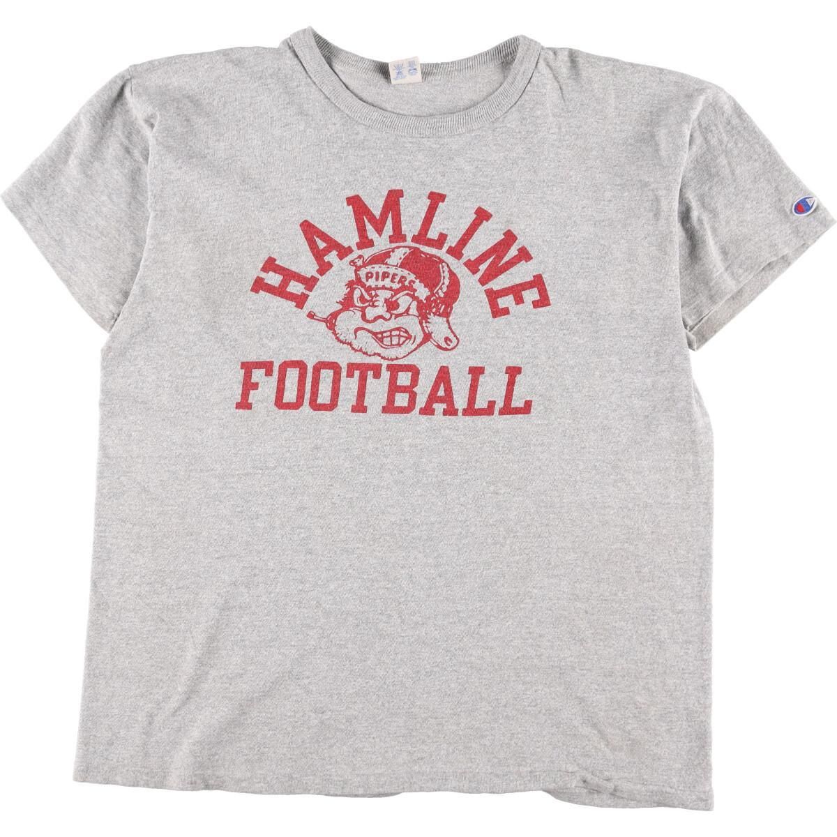 トリコタグ 88/12杢グレーフットボールTシャツ Champion 
