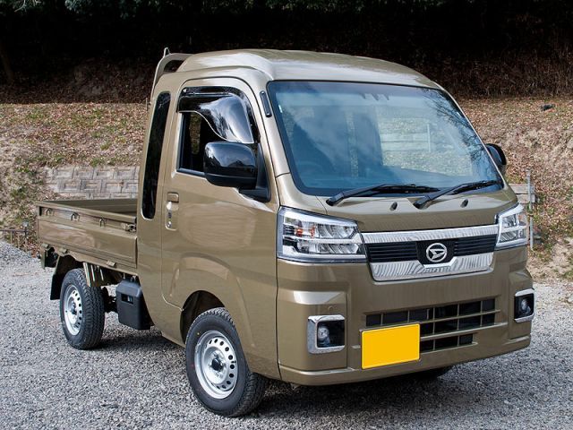 OXバイザー S500P_S510P ハイゼットトラック ジャンボ R3|12ー 用大型ドアバイザー ブラッキーX BL-127