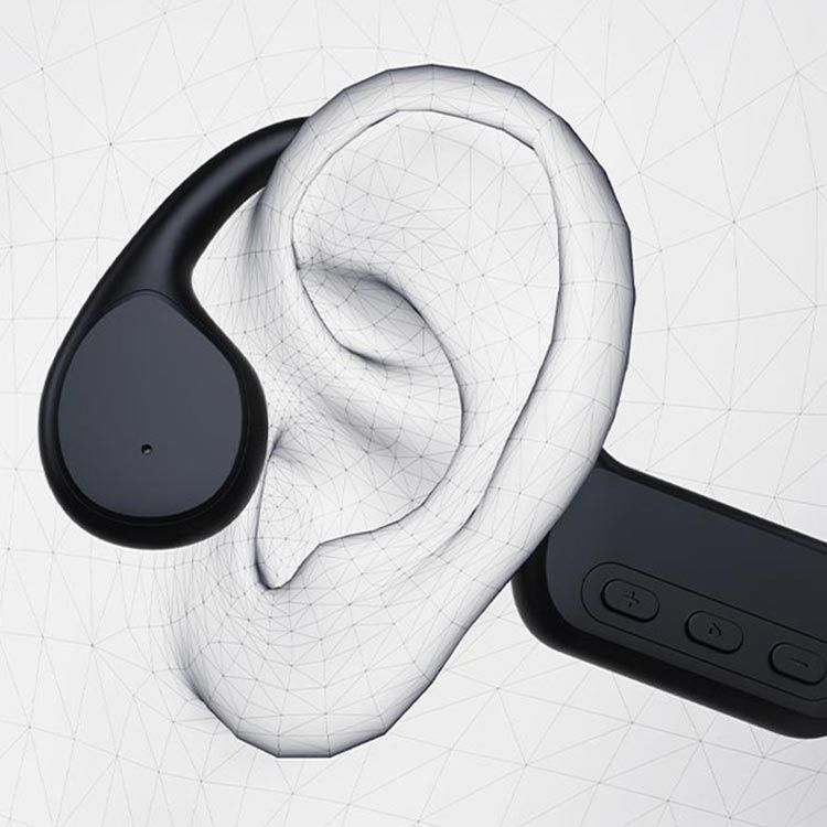 骨伝導イヤホン 耳掛け式