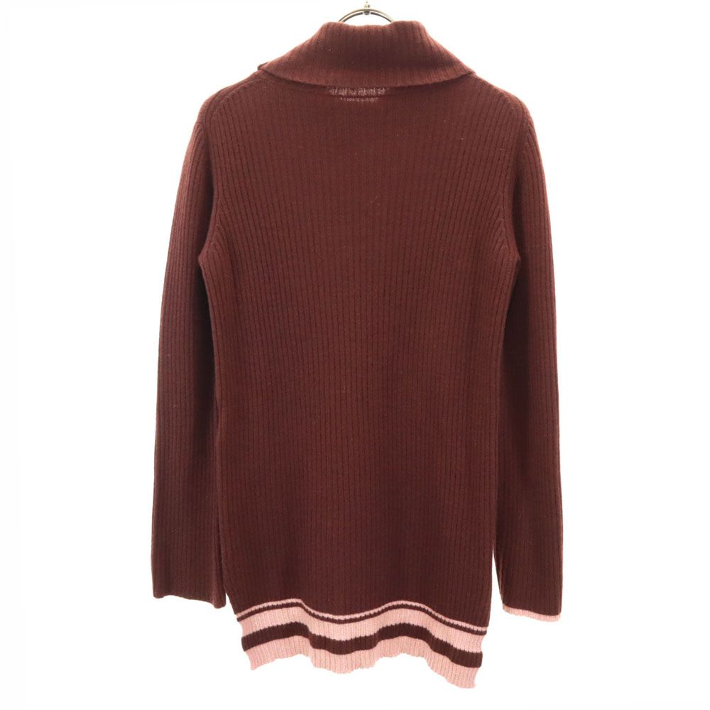 コンポジション シー アタッチド レーベル ウール 長袖 タートルネック