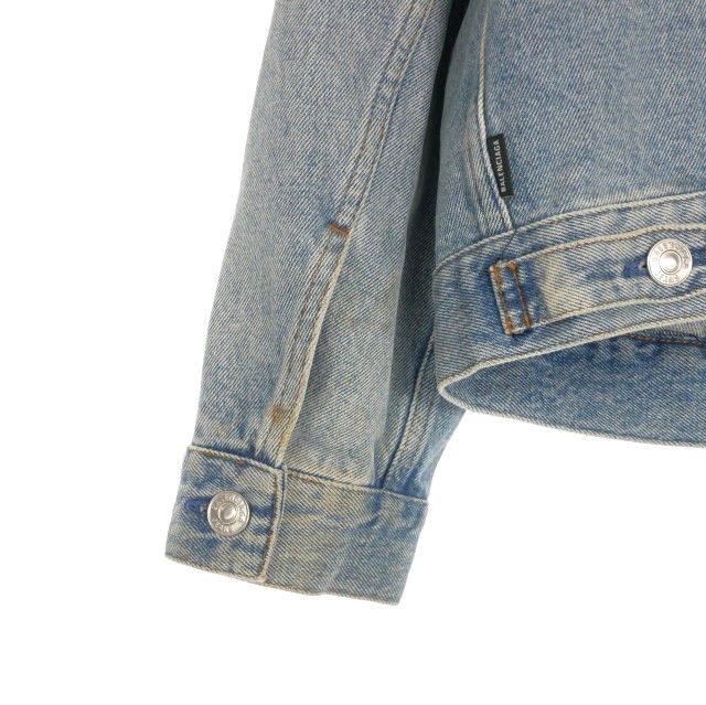 バレンシアガ BALENCIAGA 19SS バックラインストーンロゴ デニム