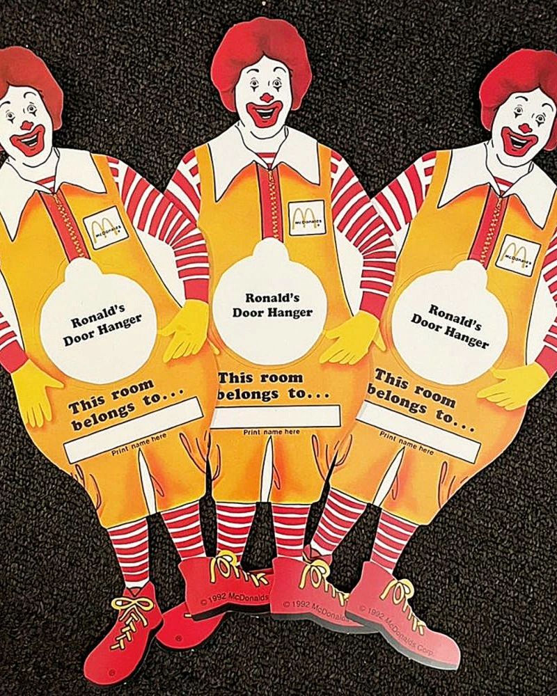 92's McDonalds ロナルド ドアハンガー / ヴィンテージ