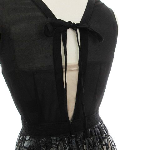 リリーブラウン Lily Brown 美品 20AW シアーレース切替ドレス