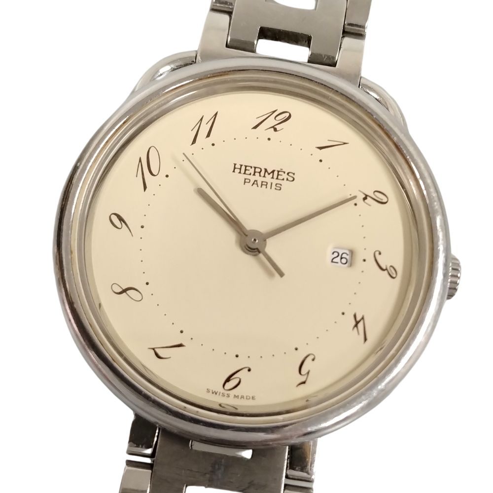 HERMES エルメス アルソー デイト クォーツ レディース 腕時計 正規品