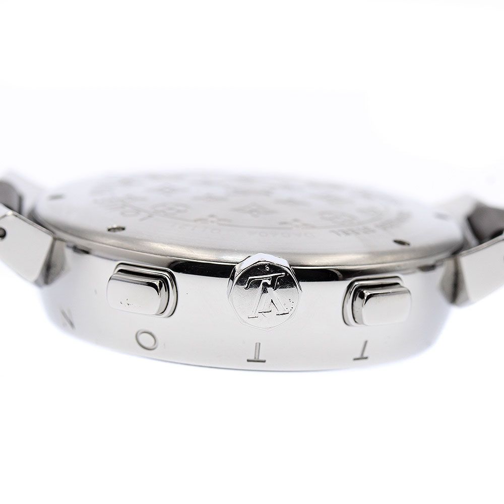 ルイ・ヴィトン LOUIS VUITTON Q1121 タンブール クロノグラフ 自動  