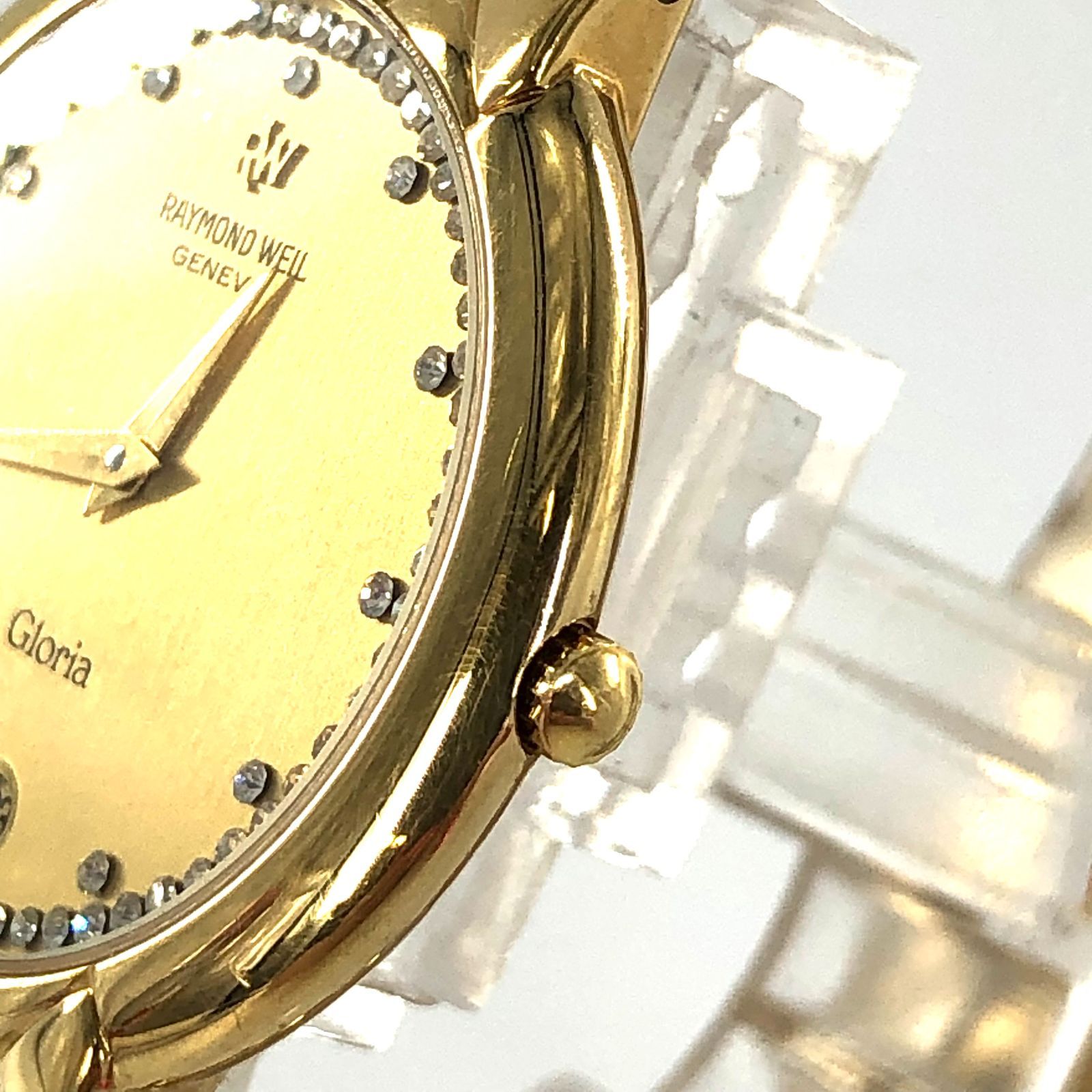 62 RAYMOND WEIL ジュネーブ　ゴールド　レディース　腕時計　美品 美品 RAYMOND WEIL 腕時計 稼働 10M 105-2 18K GOLD