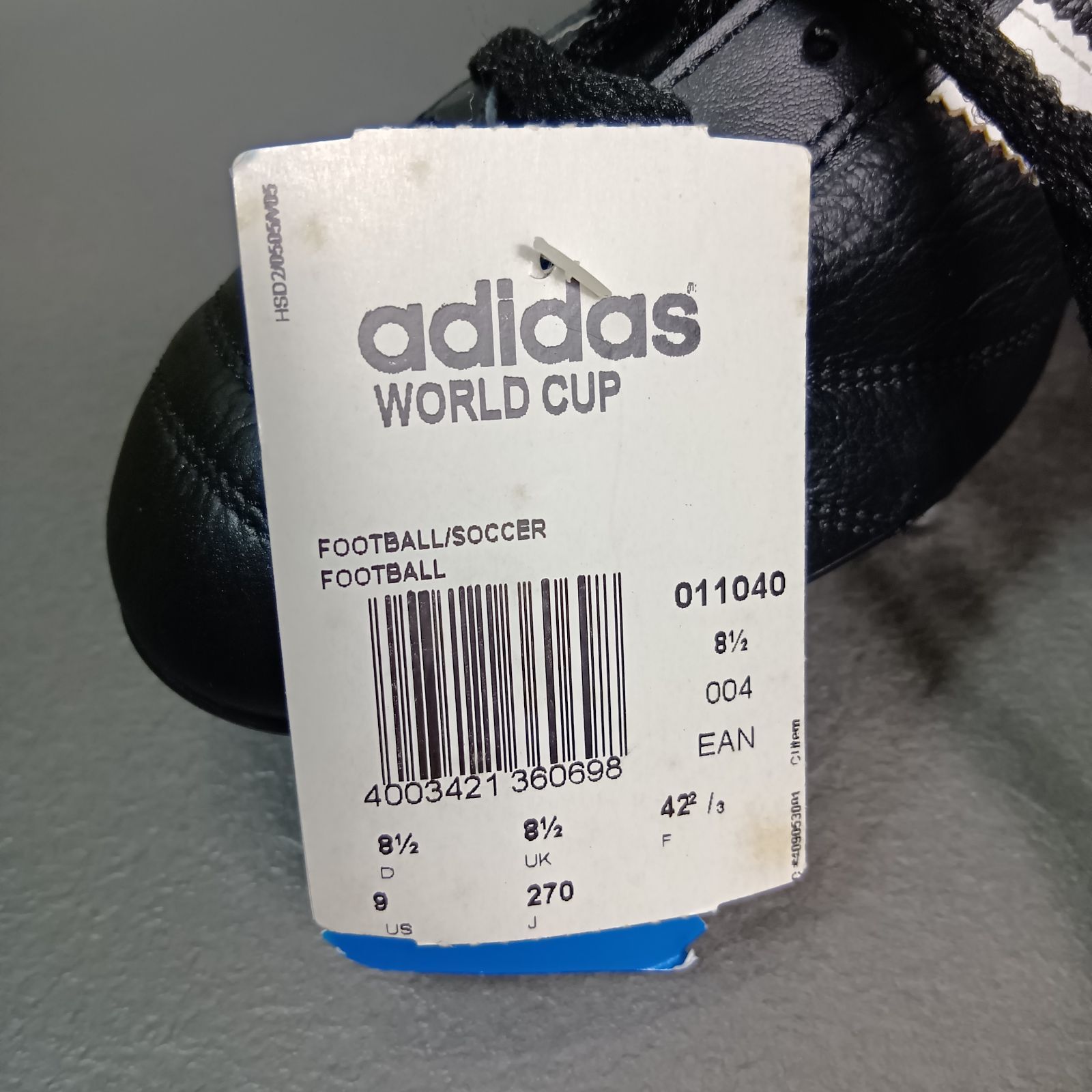 【新品】Adidas アディダス ワールドカップ　サッカースパイク ドイツ製 新品】Adidas アディダス ワールドカップ サッカースパイク