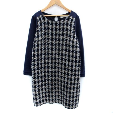 grove - 新品 grove グローブ☆ツイード ジャケット＆ワンピース スーツ M 紺／黒の通販 by エリナ's shop｜グローブならラクマ