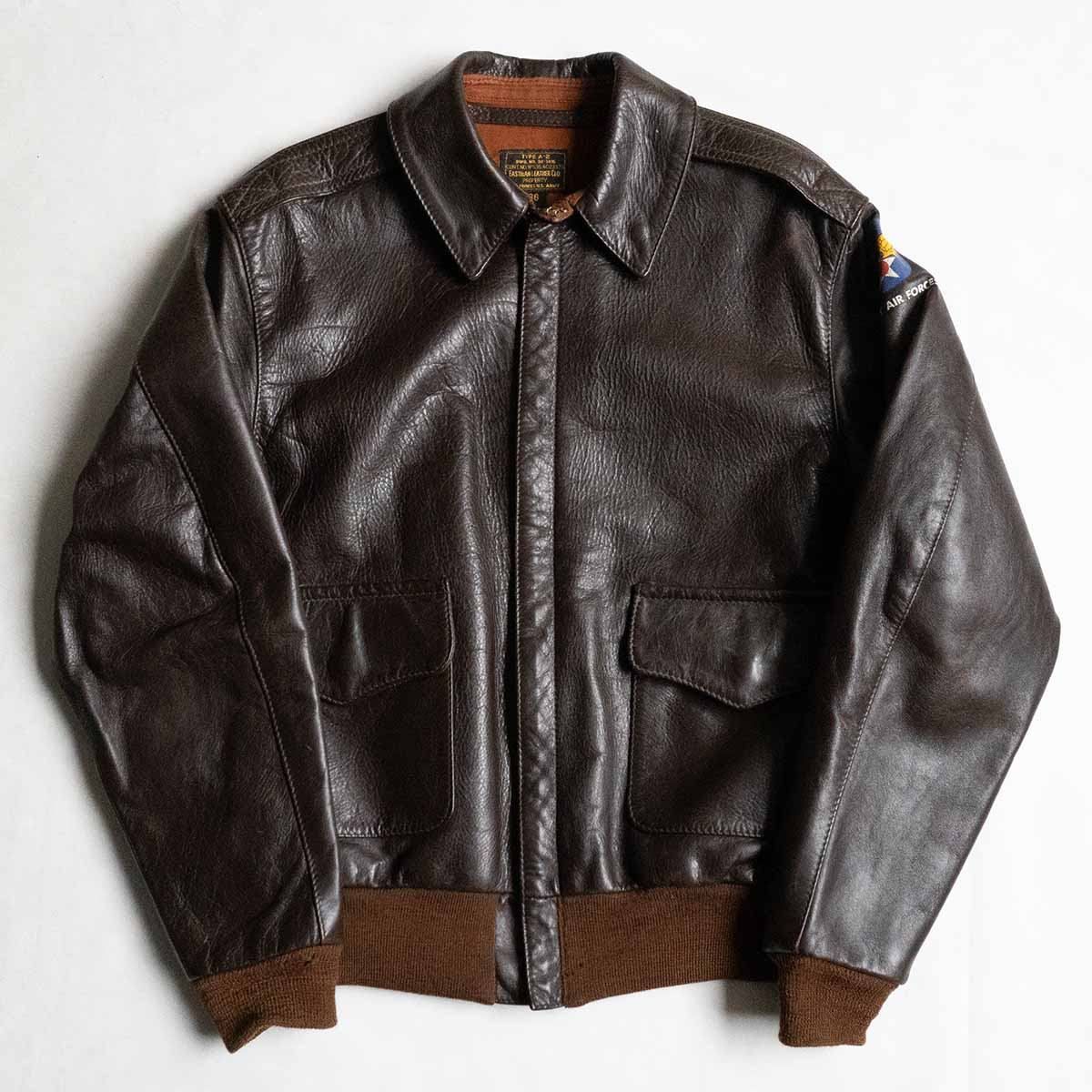雰囲気抜群 EASTMAN A-2 レザー フライトジャケット 36 イーストマン 25040635