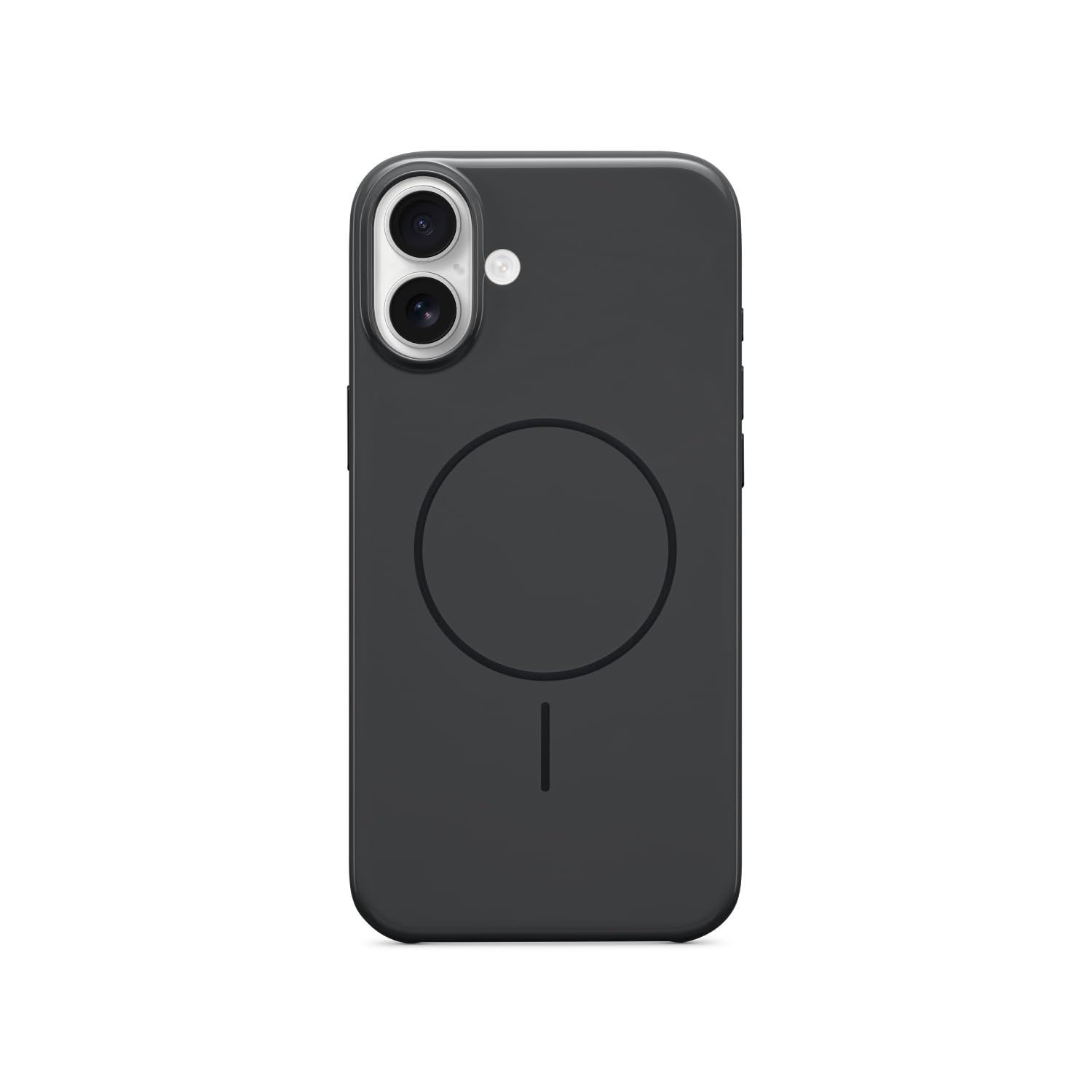 16 Plusケース ? iPhone MagSafe対応 傷に強い保護カバー スリムフィット マイクロファ イバーの裏地 Beats ? ミッドナイトブラック