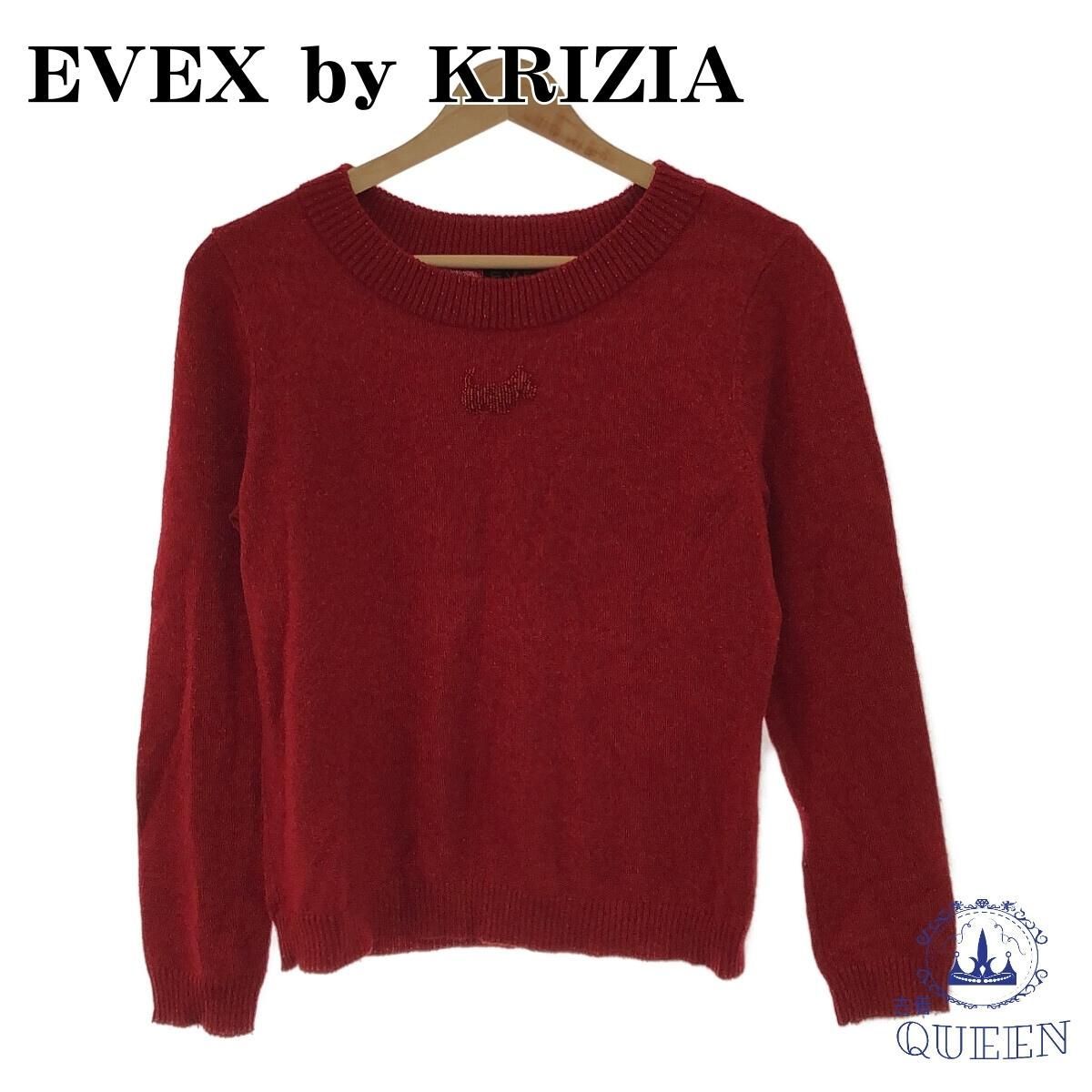 美品 Evex By Krizia エヴェックスバイクリツィア トップス ニット セーター 長袖 レッド 40 901 650 送料無料 メルカリ