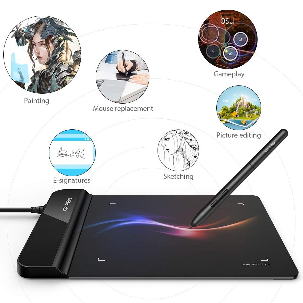 OSUタブレット超薄型グラフィックタブレット4インチx 3インチデジタルタブレットペンタブレットosu