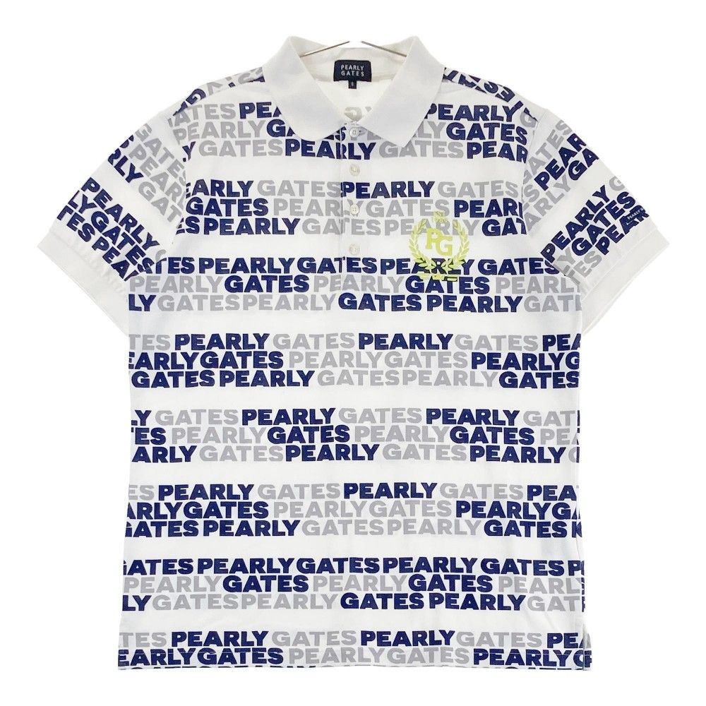 サイズ：6 PEARLY GATES パーリーゲイツ 半袖ポロシャツ ロゴ柄