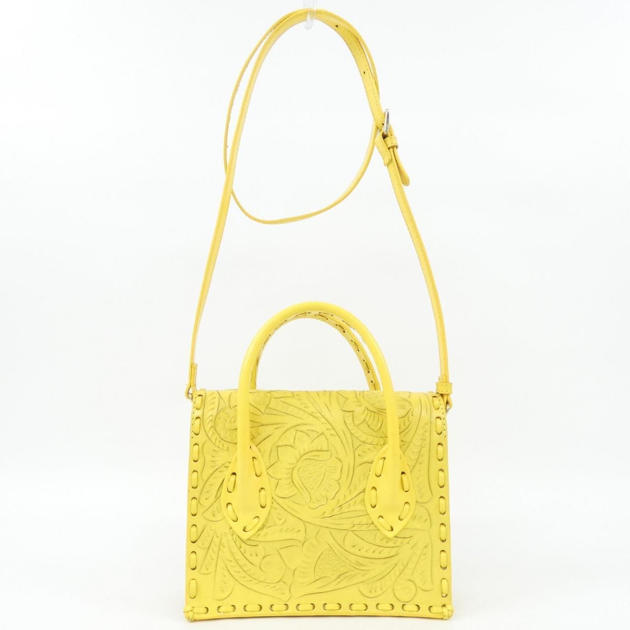 カービングトライブス Carving Tribes ハンドバッグ レザー ベージュ バッグ Carving Tribes(カービングトライブス) ハンドバッグ - ダークブラウン