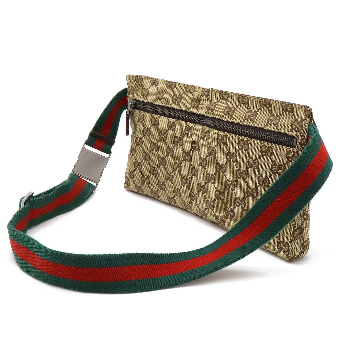 GUCCI グッチ GGキャンバス シェリーライン ボディバッグ ウエスト