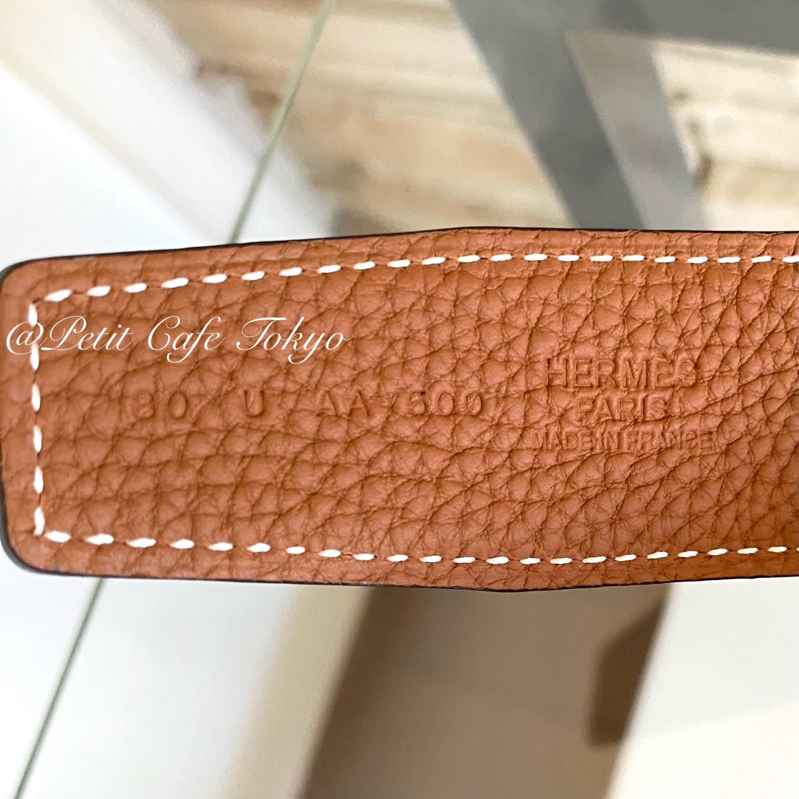 新品・未使用】 HERMESベルト 32mm リバーシブル ブラック×ブラウン 