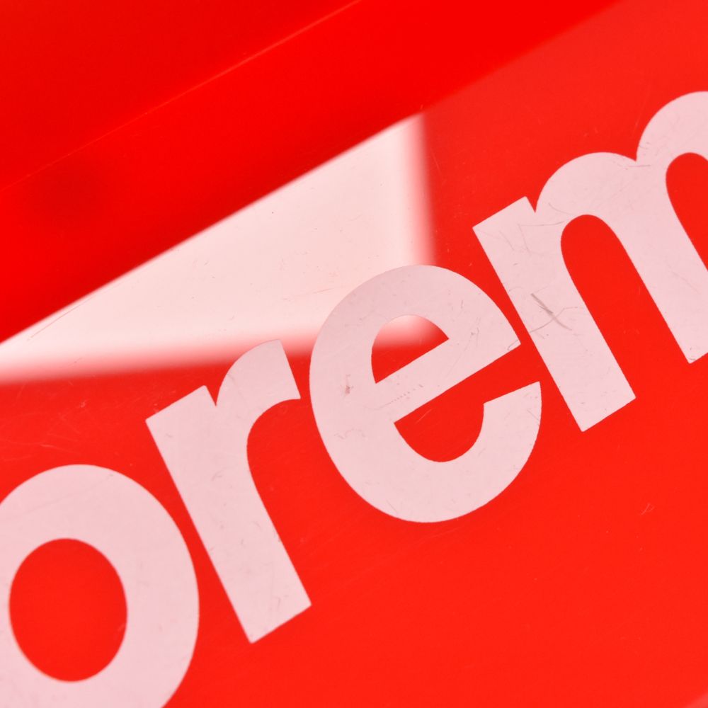 SUPREME (シュプリーム) 16AW Lucite Box RED ルーサイト クリア