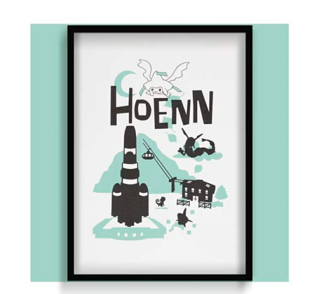 ポケモン ワールドアトラスポスター ホウエン地方 ポケットモンスター