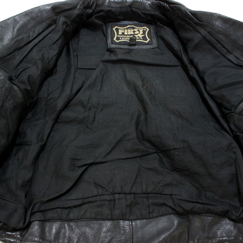 80s vintage FIRST ベンチレーション レザー ダブルライダース
