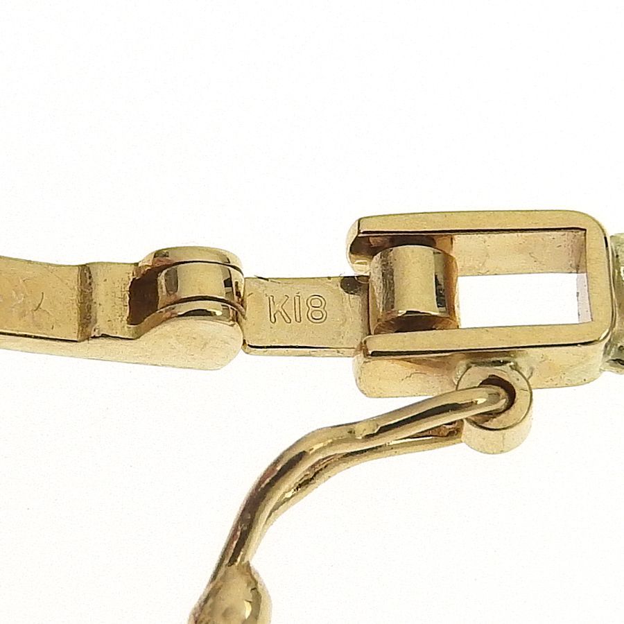 喜平アンクレット K18 18金 十二面トリプル(6.4g-24cm) 中留（中