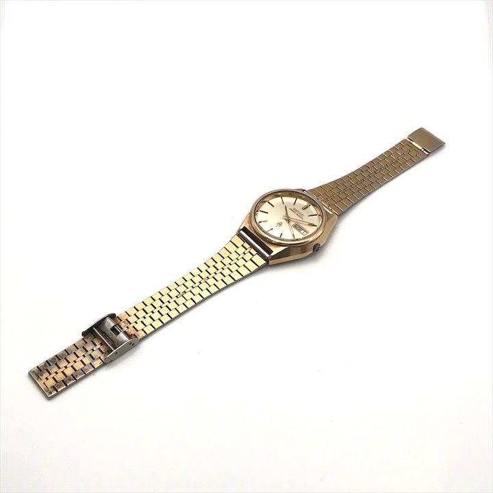 SEIKO セイコー ラウンド デイデイト 腕時計 メンズ クォーツ ゴールド SEIKO セイコー ラウンド デイデイト 腕時計 メンズ クォーツ