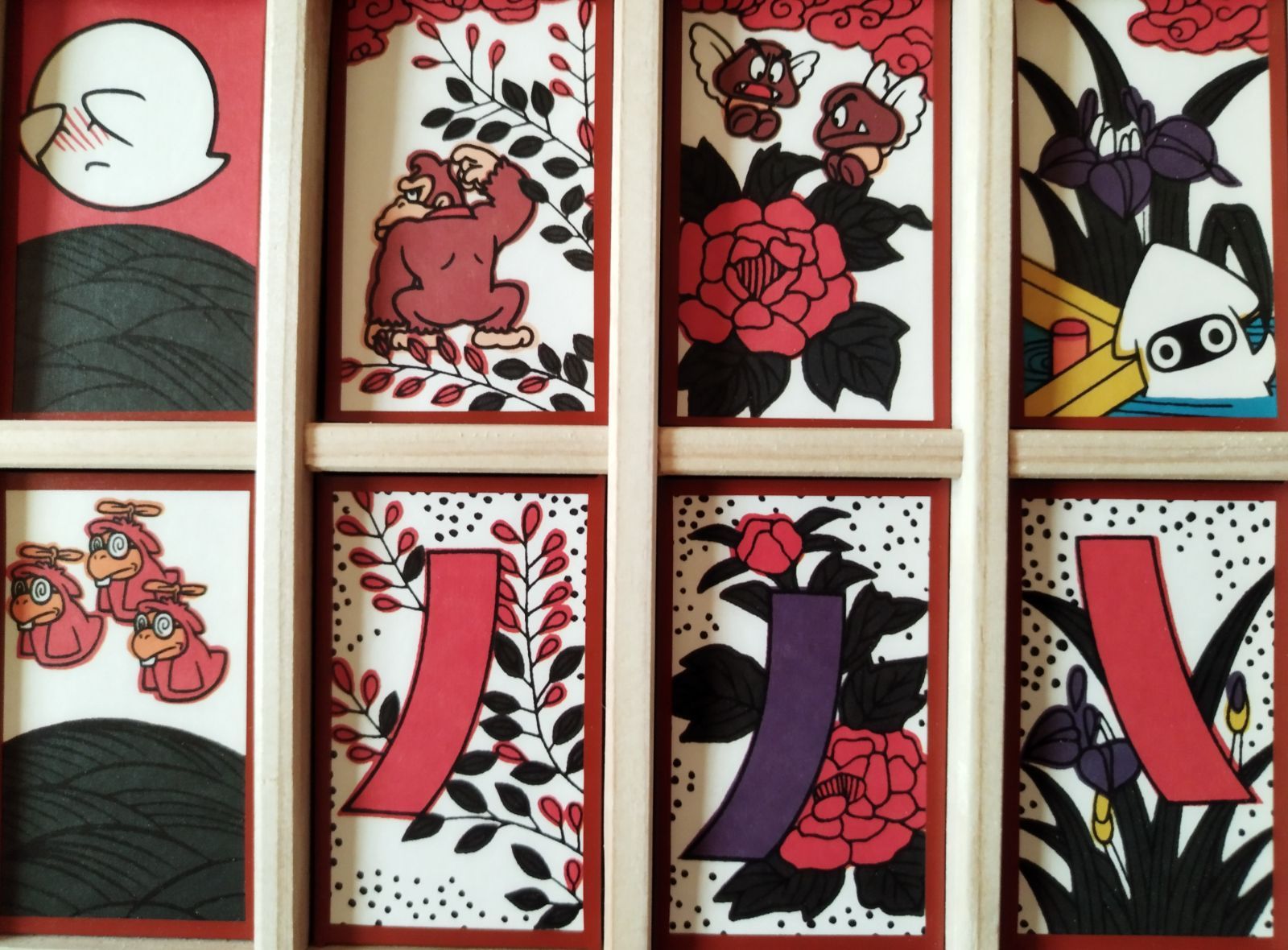 スーパーマリオ 花札 木製額縁 【公式通販】