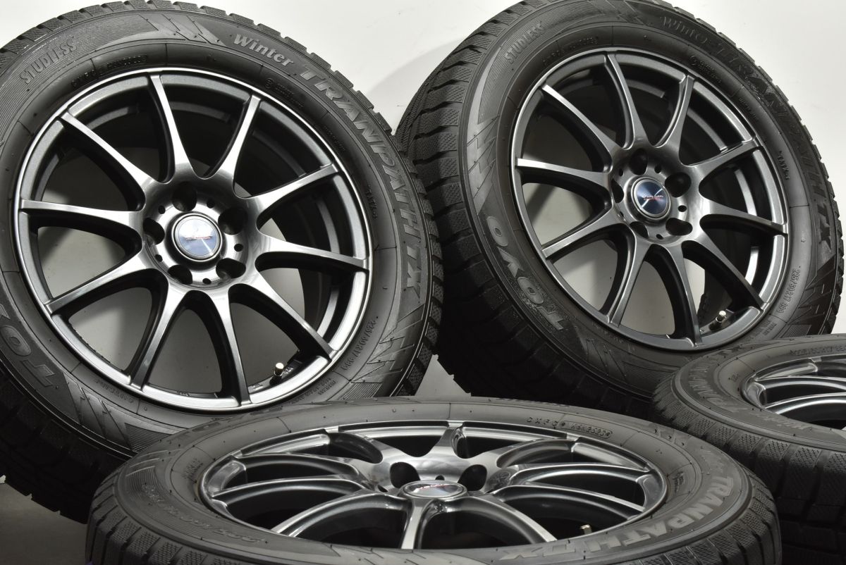 バリ溝 ヴェルヴァ 17in 7J 39 PCD114.3 トーヨー ウィンタートランパスTX 225|60R17 アルファード カローラクロス スタッドレス