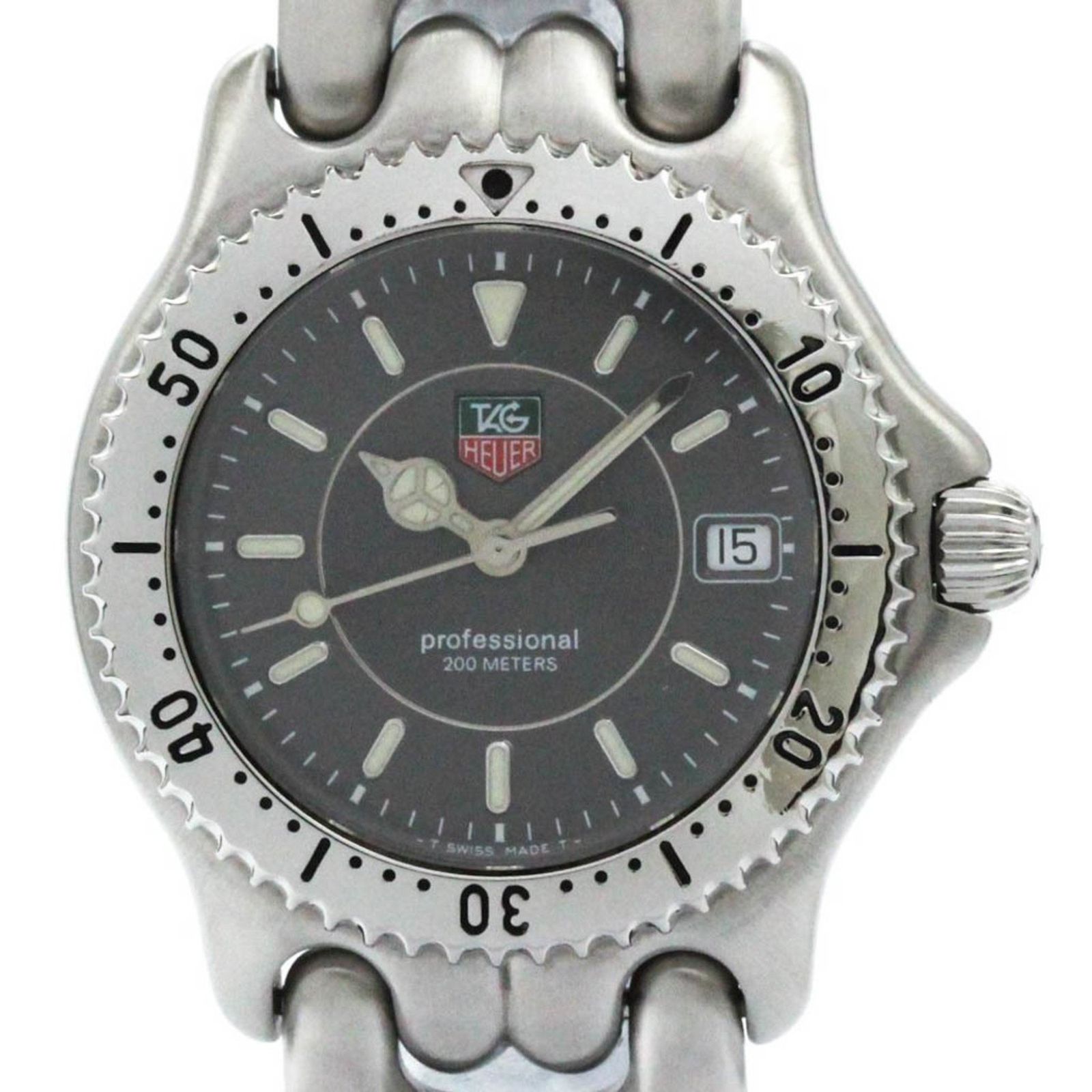 タグホイヤー (TAG HEUER) セル プロフェッショナル 200M ステンレススチール クォーツ ボーイズ 時計 WG1213 (外装仕上げ済み)【中古】