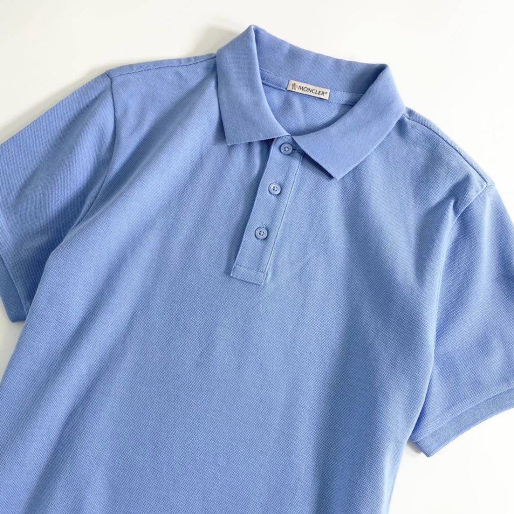 Moncler ポロシャツ 6e19-7 未使用タグ付☆MONCLER モンクレール ロゴワッペンポロシャツ