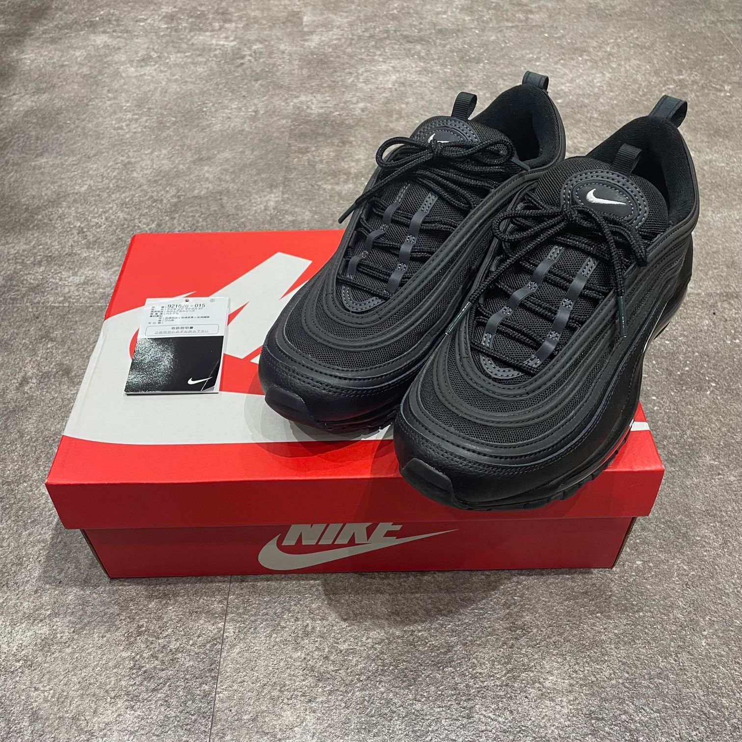 国内正規 NIKE AIR MAX 97 BLACK/WHITE-ANTHRACITE エアマックス